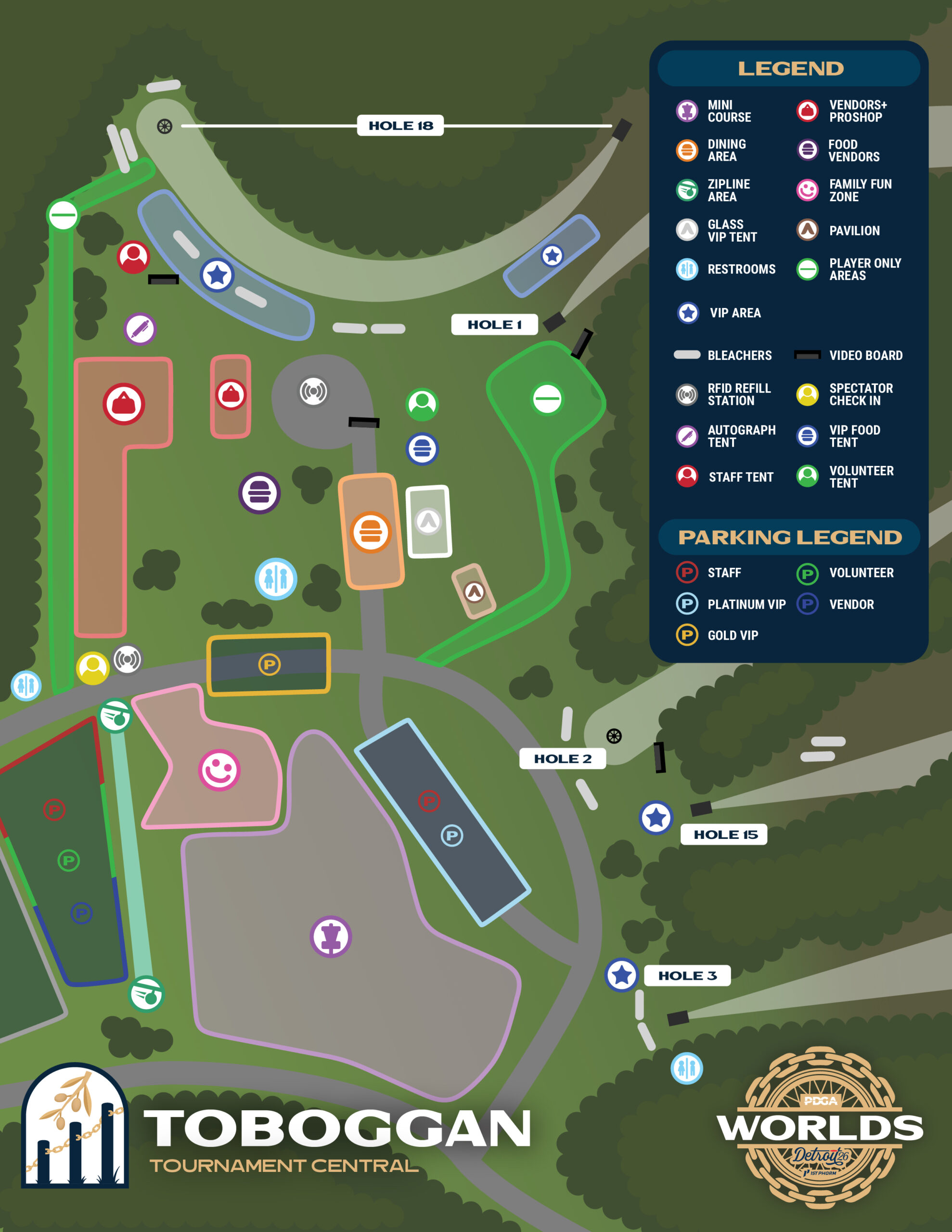 Venue Maps • 2026 PDGA Pro Worlds