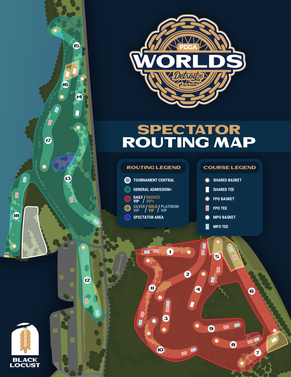 Venue Maps • 2026 PDGA Pro Worlds