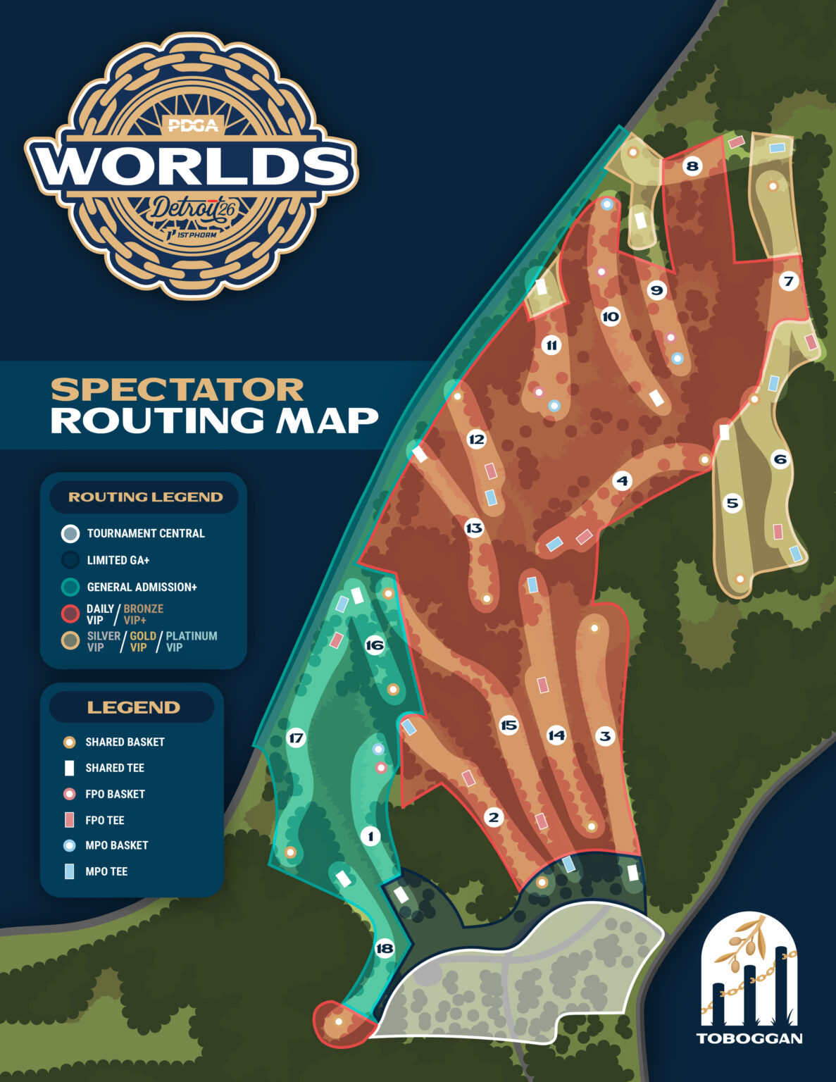 Venue Maps • 2026 PDGA Pro Worlds
